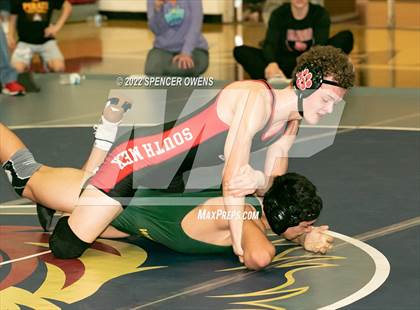 Thumbnail 2 in NCHSAA 4A West Wrestling Regional Championship photogallery.