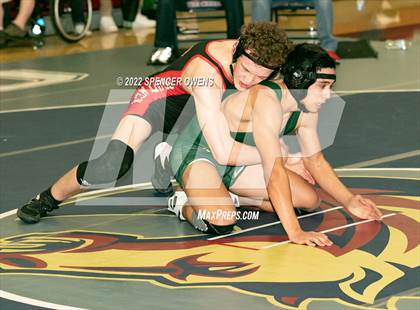 Thumbnail 3 in NCHSAA 4A West Wrestling Regional Championship photogallery.