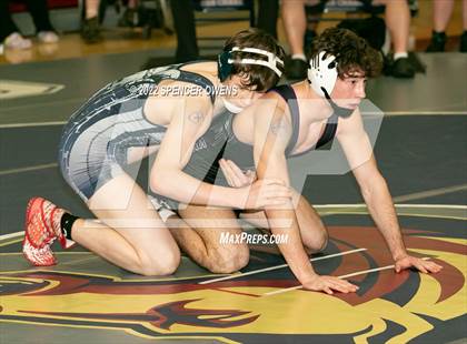 Thumbnail 3 in NCHSAA 4A West Wrestling Regional Championship photogallery.