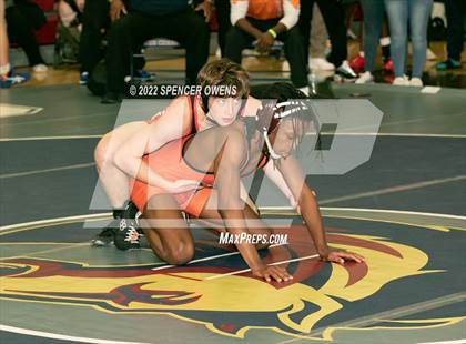 Thumbnail 2 in NCHSAA 4A West Wrestling Regional Championship photogallery.