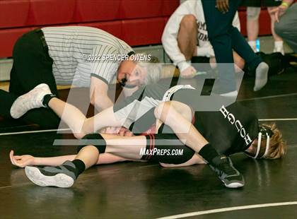 Thumbnail 1 in NCHSAA 4A West Wrestling Regional Championship photogallery.