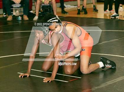Thumbnail 3 in NCHSAA 4A West Wrestling Regional Championship photogallery.