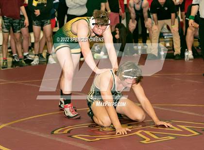 Thumbnail 1 in NCHSAA 4A West Wrestling Regional Championship photogallery.