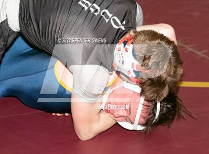 Thumbnail 2 in NCHSAA 4A West Wrestling Regional Championship photogallery.