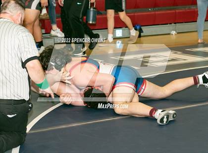 Thumbnail 2 in NCHSAA 4A West Wrestling Regional Championship photogallery.