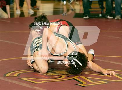 Thumbnail 2 in NCHSAA 4A West Wrestling Regional Championship photogallery.