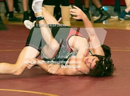Thumbnail 3 in NCHSAA 4A West Wrestling Regional Championship photogallery.