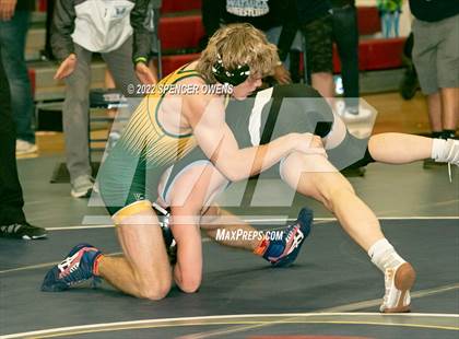 Thumbnail 3 in NCHSAA 4A West Wrestling Regional Championship photogallery.