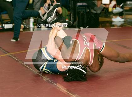 Thumbnail 3 in NCHSAA 4A West Wrestling Regional Championship photogallery.