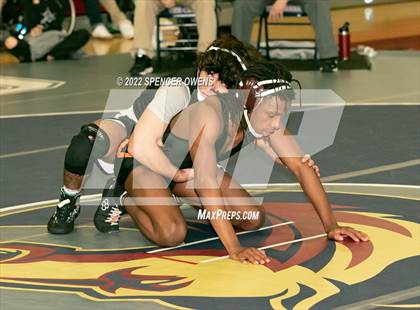 Thumbnail 1 in NCHSAA 4A West Wrestling Regional Championship photogallery.