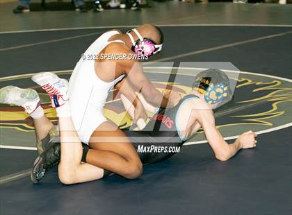 Thumbnail 3 in NCHSAA 4A West Wrestling Regional Championship photogallery.