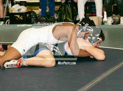 Thumbnail 3 in NCHSAA 4A West Wrestling Regional Championship photogallery.