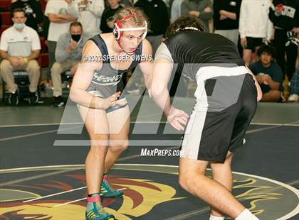 Thumbnail 1 in NCHSAA 4A West Wrestling Regional Championship photogallery.