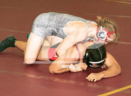 Thumbnail 3 in NCHSAA 4A West Wrestling Regional Championship photogallery.