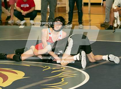 Thumbnail 2 in NCHSAA 4A West Wrestling Regional Championship photogallery.