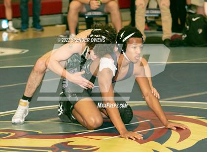 Thumbnail 1 in NCHSAA 4A West Wrestling Regional Championship photogallery.