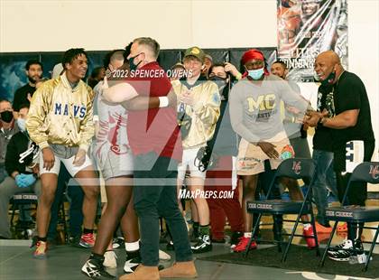 Thumbnail 3 in NCHSAA 4A West Wrestling Regional Championship photogallery.