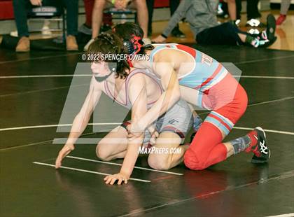 Thumbnail 1 in NCHSAA 4A West Wrestling Regional Championship photogallery.