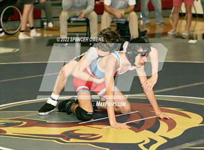 Thumbnail 2 in NCHSAA 4A West Wrestling Regional Championship photogallery.