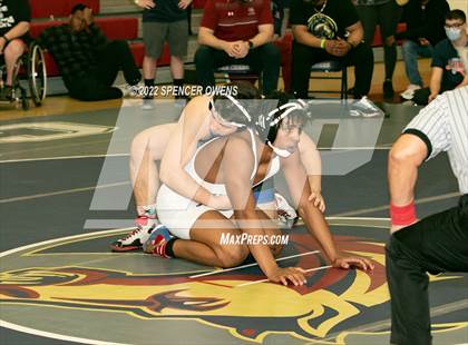 Thumbnail 3 in NCHSAA 4A West Wrestling Regional Championship photogallery.