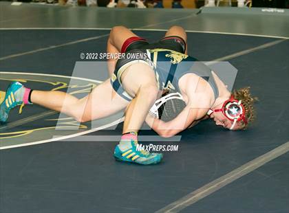 Thumbnail 1 in NCHSAA 4A West Wrestling Regional Championship photogallery.