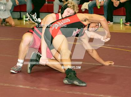 Thumbnail 3 in NCHSAA 4A West Wrestling Regional Championship photogallery.