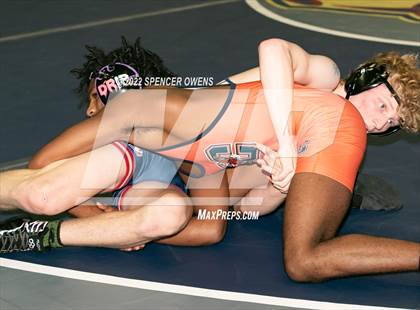 Thumbnail 3 in NCHSAA 4A West Wrestling Regional Championship photogallery.