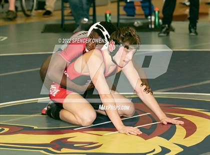 Thumbnail 3 in NCHSAA 4A West Wrestling Regional Championship photogallery.