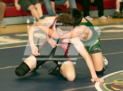 Thumbnail 2 in NCHSAA 4A West Wrestling Regional Championship photogallery.