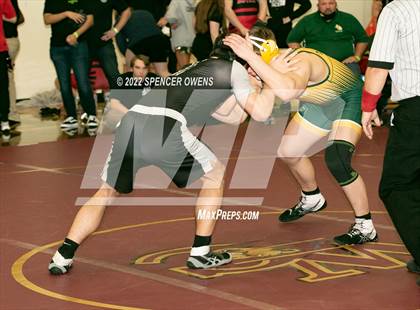 Thumbnail 3 in NCHSAA 4A West Wrestling Regional Championship photogallery.