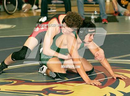 Thumbnail 3 in NCHSAA 4A West Wrestling Regional Championship photogallery.