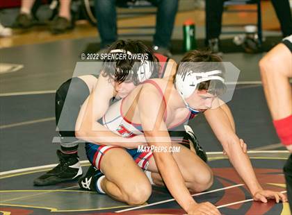 Thumbnail 3 in NCHSAA 4A West Wrestling Regional Championship photogallery.