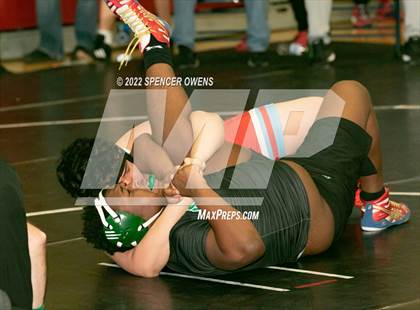 Thumbnail 2 in NCHSAA 4A West Wrestling Regional Championship photogallery.