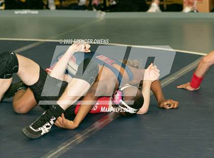 Thumbnail 3 in NCHSAA 4A West Wrestling Regional Championship photogallery.