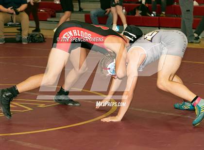 Thumbnail 2 in NCHSAA 4A West Wrestling Regional Championship photogallery.