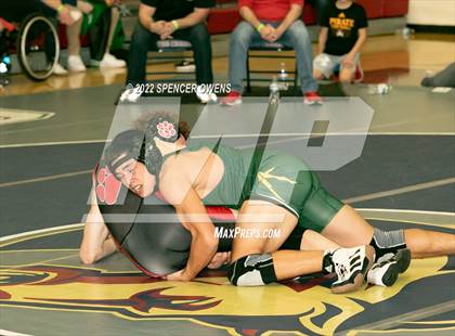 Thumbnail 2 in NCHSAA 4A West Wrestling Regional Championship photogallery.