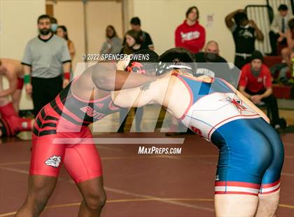 Thumbnail 2 in NCHSAA 4A West Wrestling Regional Championship photogallery.