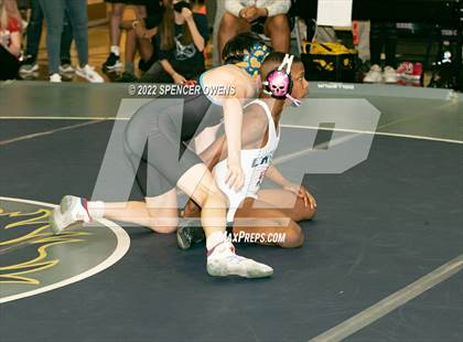 Thumbnail 1 in NCHSAA 4A West Wrestling Regional Championship photogallery.