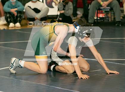 Thumbnail 3 in NCHSAA 4A West Wrestling Regional Championship photogallery.