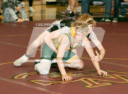 Thumbnail 1 in NCHSAA 4A West Wrestling Regional Championship photogallery.
