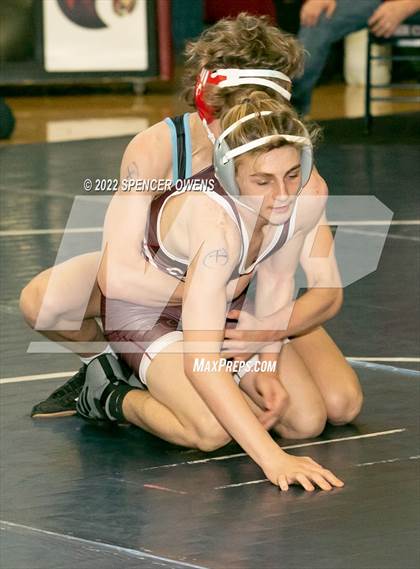 Thumbnail 2 in NCHSAA 4A West Wrestling Regional Championship photogallery.