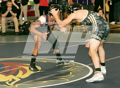 Thumbnail 2 in NCHSAA 4A West Wrestling Regional Championship photogallery.