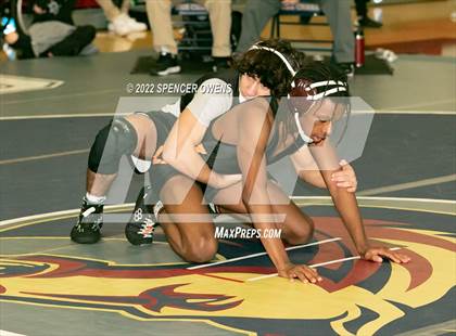 Thumbnail 2 in NCHSAA 4A West Wrestling Regional Championship photogallery.