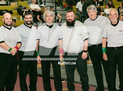 Thumbnail 1 in NCHSAA 4A West Wrestling Regional Championship photogallery.