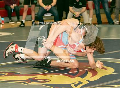 Thumbnail 1 in NCHSAA 4A West Wrestling Regional Championship photogallery.