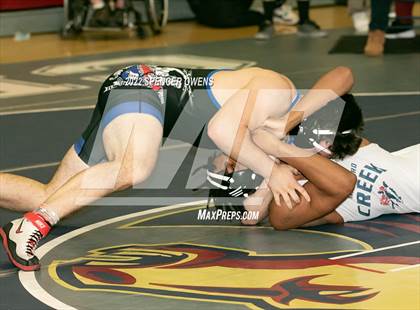 Thumbnail 2 in NCHSAA 4A West Wrestling Regional Championship photogallery.