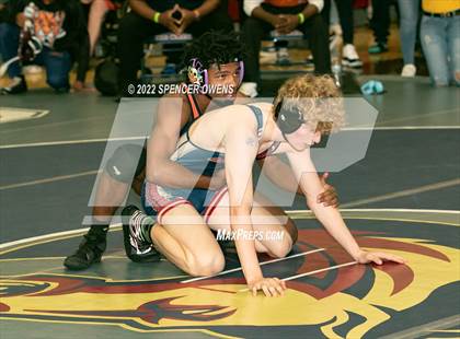 Thumbnail 3 in NCHSAA 4A West Wrestling Regional Championship photogallery.