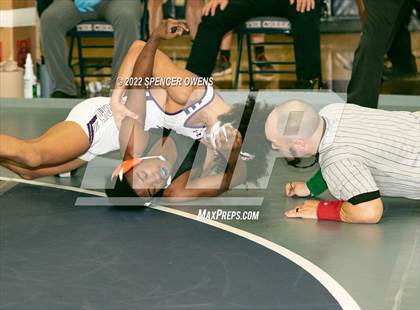 Thumbnail 2 in NCHSAA 4A West Wrestling Regional Championship photogallery.