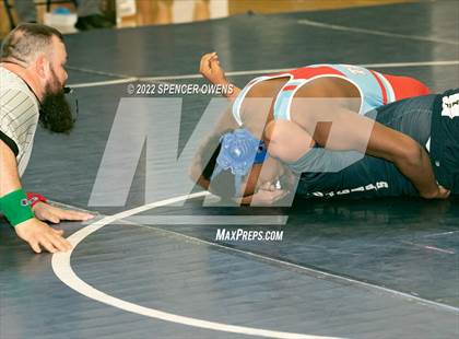 Thumbnail 1 in NCHSAA 4A West Wrestling Regional Championship photogallery.