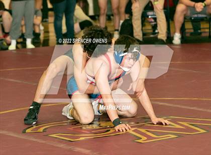 Thumbnail 2 in NCHSAA 4A West Wrestling Regional Championship photogallery.